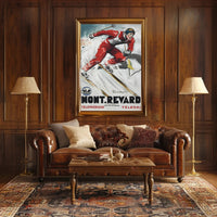 Mont Revard Ski Poster PosterGoat