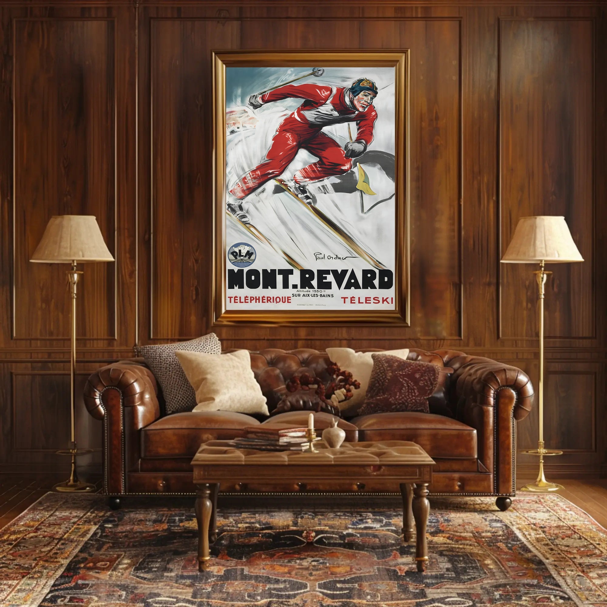 Mont Revard Ski Poster PosterGoat