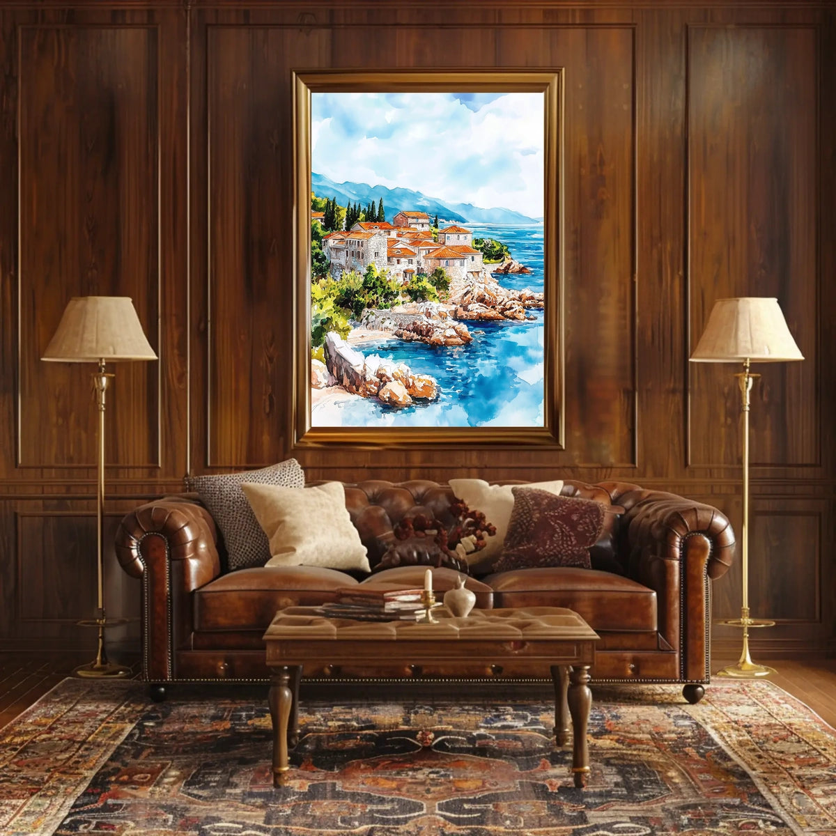 Montenegro Sveti Stefan Island View Poster