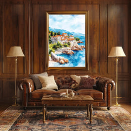 Montenegro Sveti Stefan Island View Poster