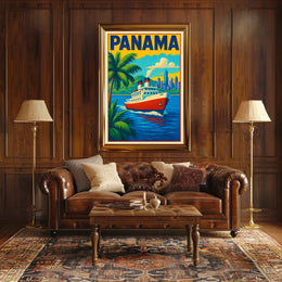 Panama Travel Poster