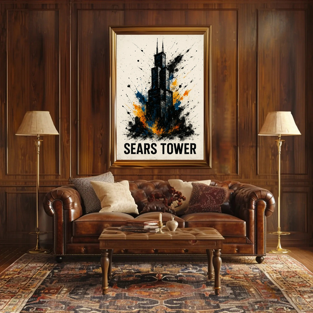 Sears Tower Abstract Art Poster