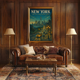New York The City That Never Sleeps Poster