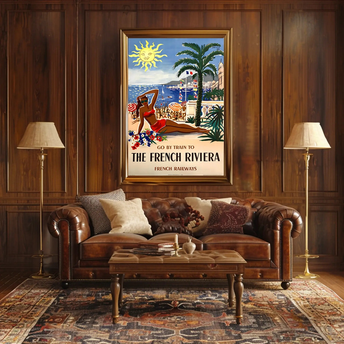Escape To The French Riviera Poster