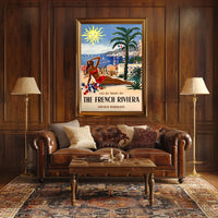 Escape To The French Riviera Poster