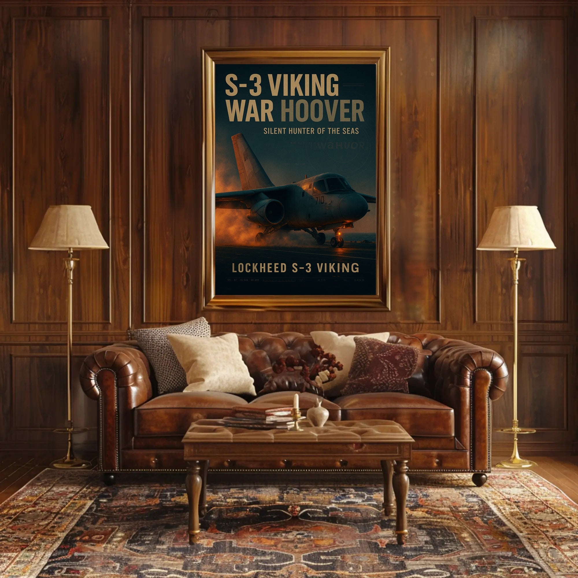S-3 Viking Lockheed Military Print Aviation Art Poster