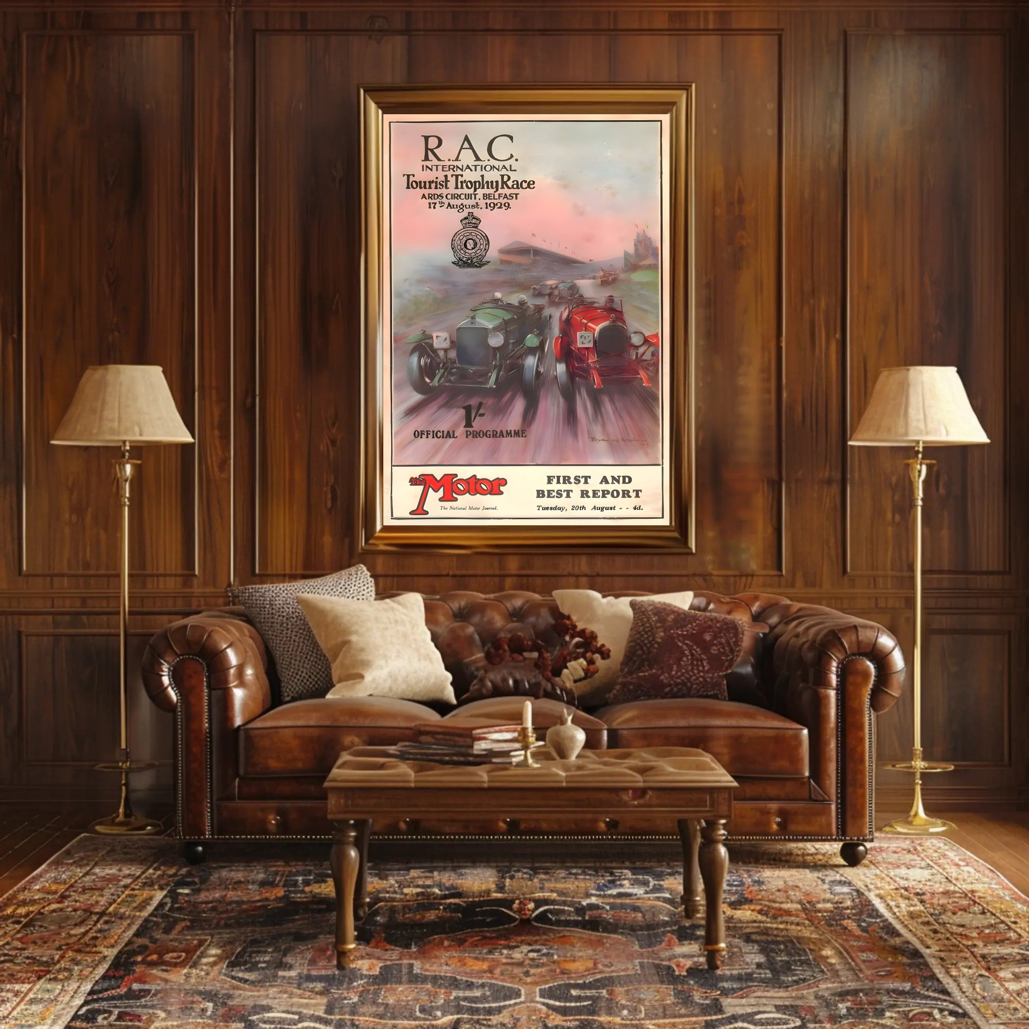 R.A.C. International Tourist Trophy Race 1929 Poster