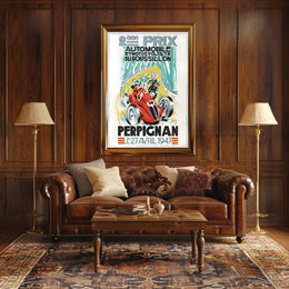 Roussillon Travel Poster Art Print for Decor