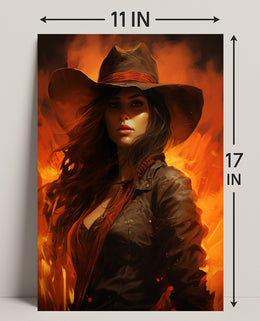 The Fiery Cowgirl Poster