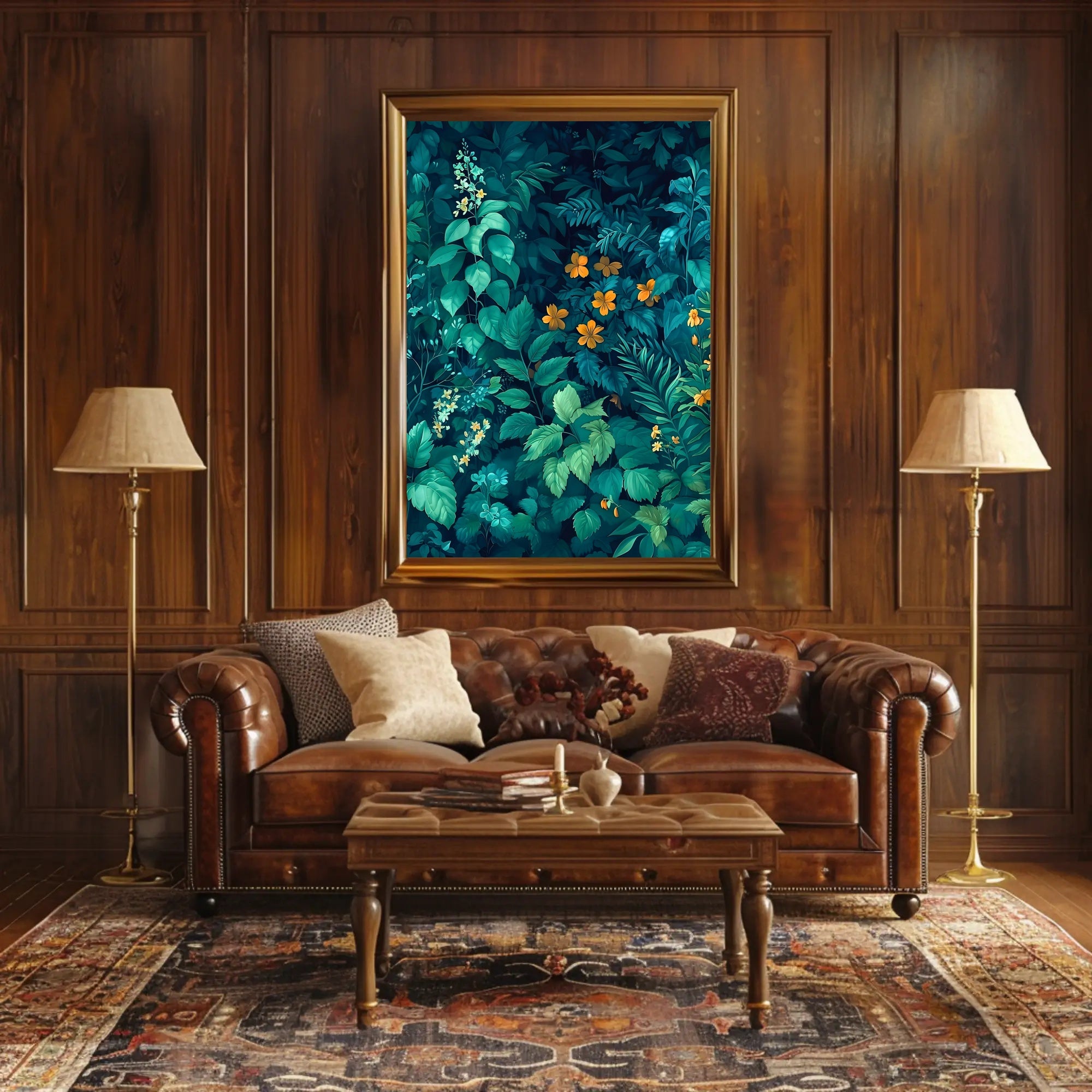 Verdant Serenity Wall Art Print for Home Decor
