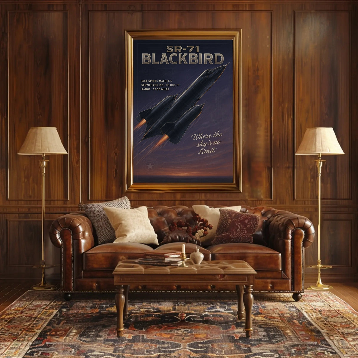 SR-71 Blackbird The Speed Icon Poster