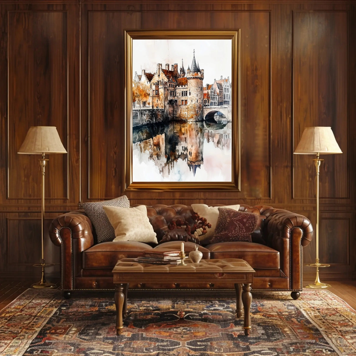 Belgium Ghent Gravensteen Castle View Poster