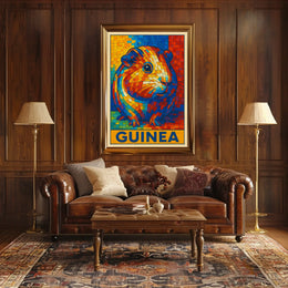 Vibrant Guinea Mosaic Poster
