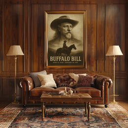 Buffalo Bill Portrait Artwork Chic Historical or Presidential Poster
