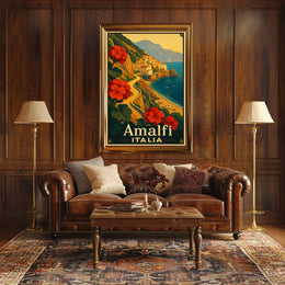 Amalfi Coast Italia Poster