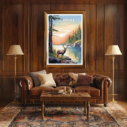 Isle Royale National Park Scenic Poster Print