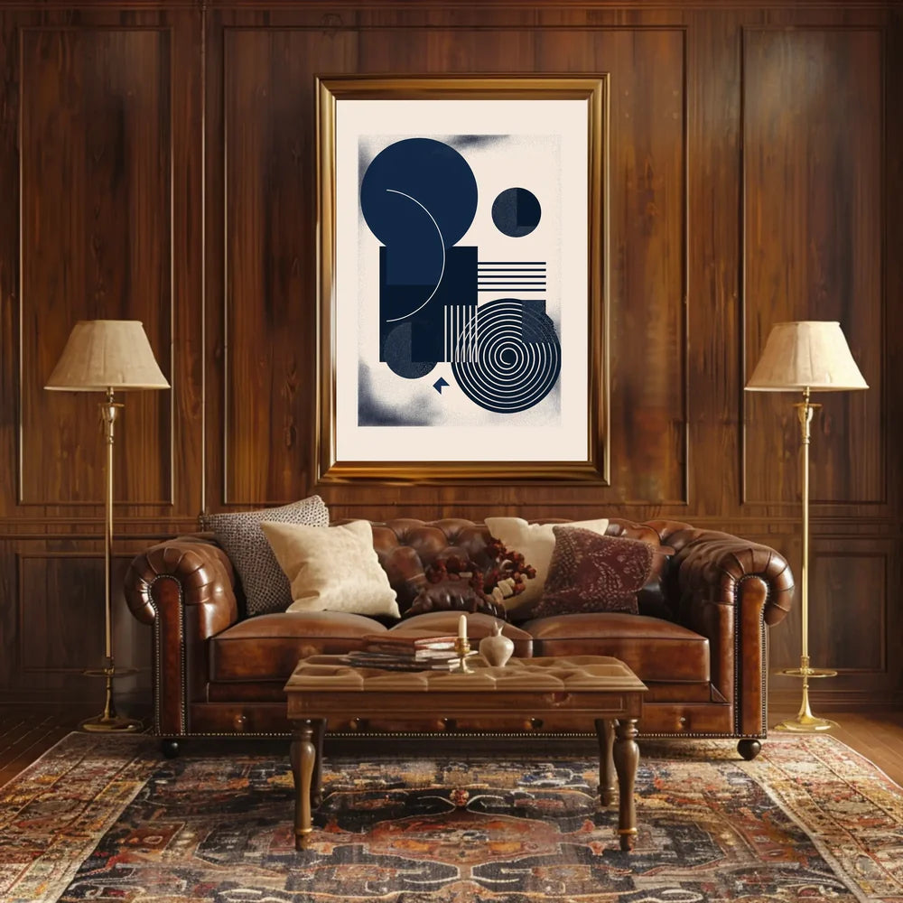 Vintage Architectural Silhouettes Art Poster