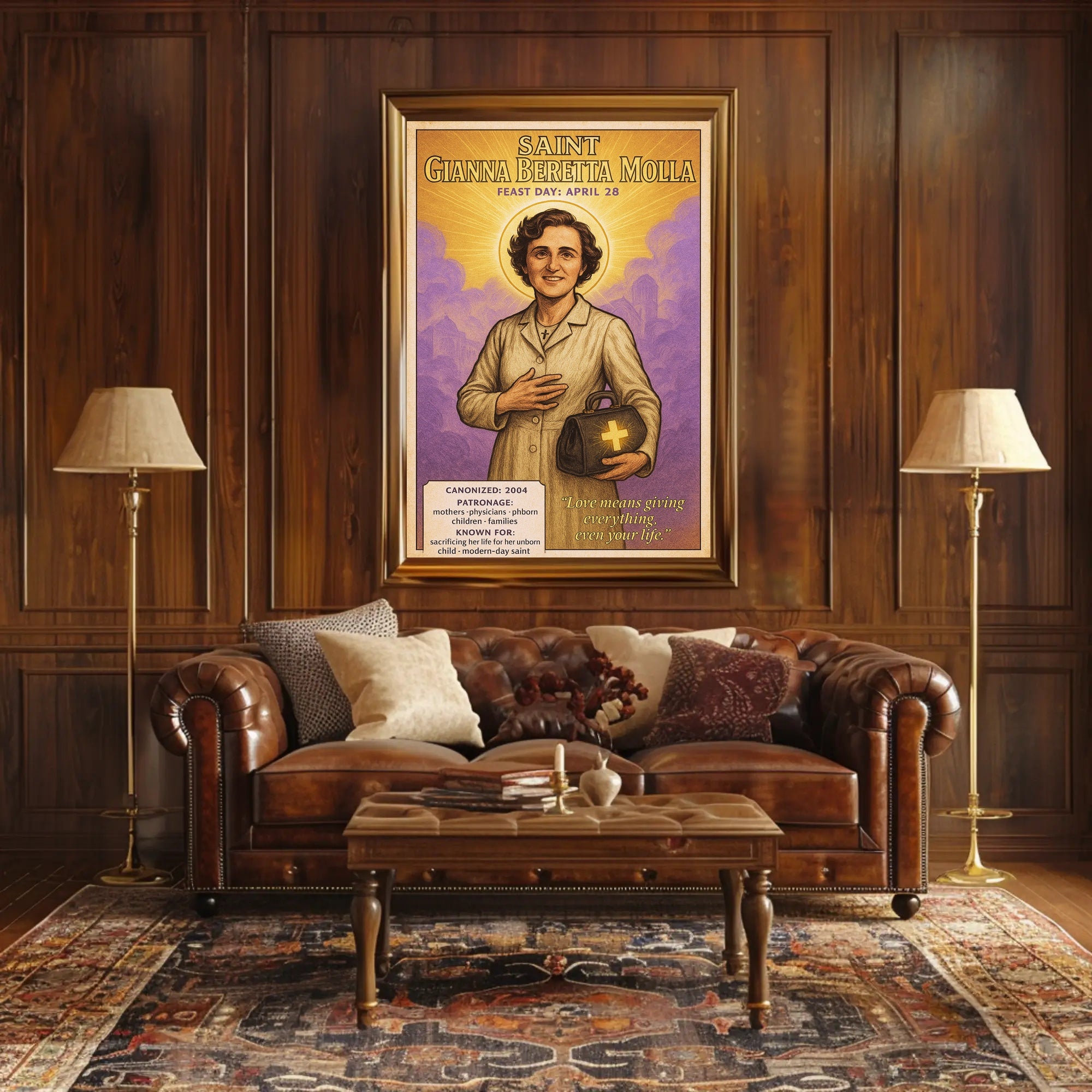 Saint Gianna Beretta Molla Poster PosterGoat