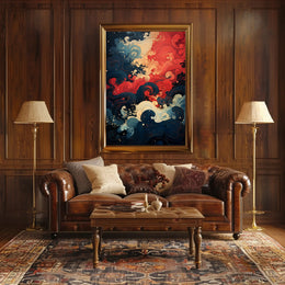 Abstract Waves Of Color Abstract Poster