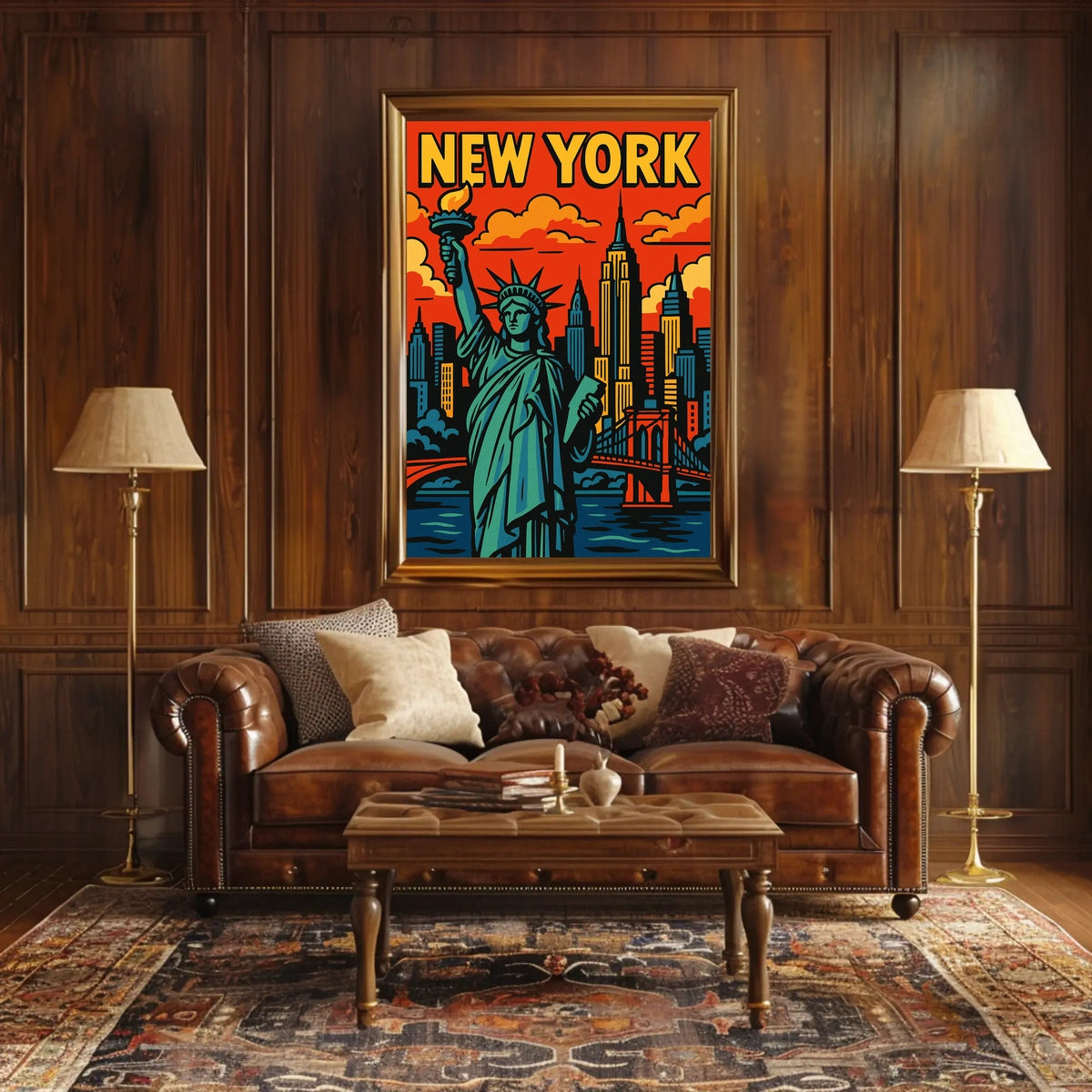 New York City Iconic Landmarks Poster