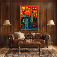 New York City Iconic Landmarks Poster