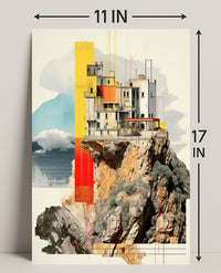 Cliffside Architecture Poster