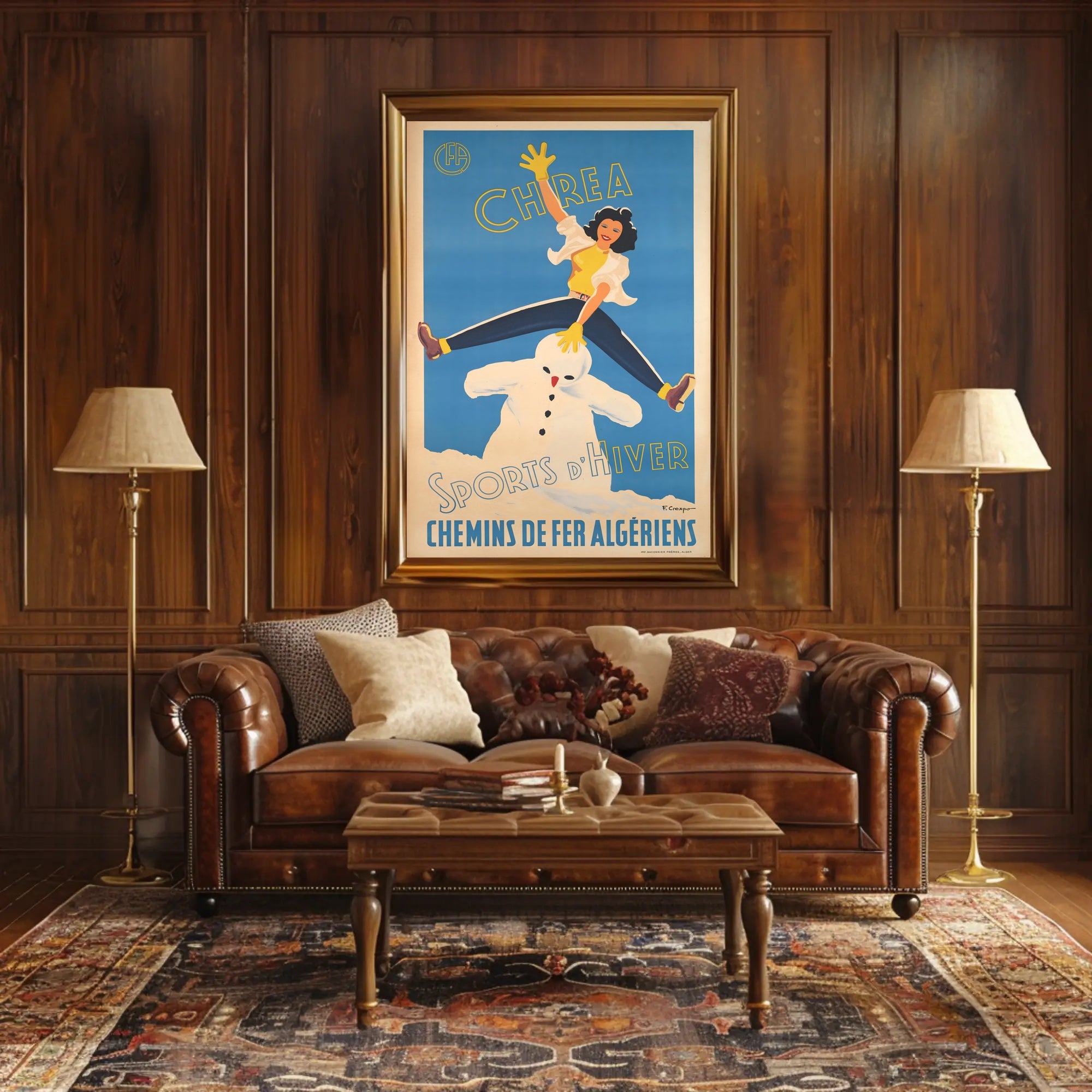 Winter Sports in Chréa Poster PosterGoat