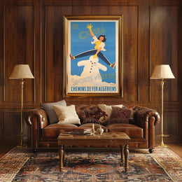 Winter Sports in Chréa Poster PosterGoat