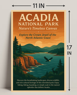 Acadia National Park Scenic Adventure National Park Poster