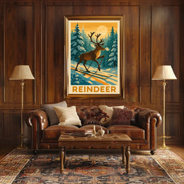Reindeer Adventure Poster