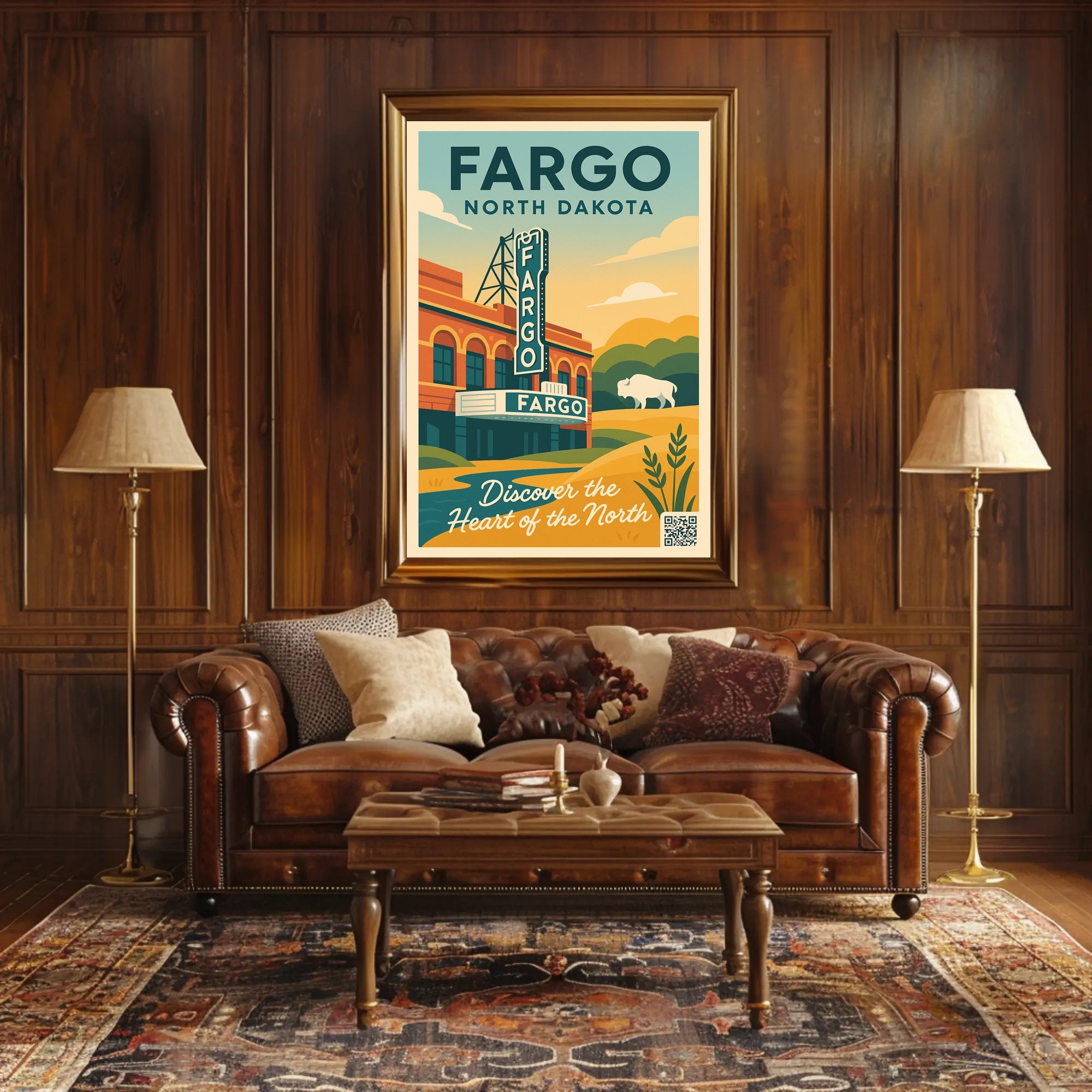 Discover Fargo, North Dakota Poster PosterGoat