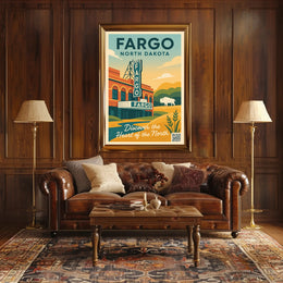 Discover Fargo, North Dakota Poster PosterGoat