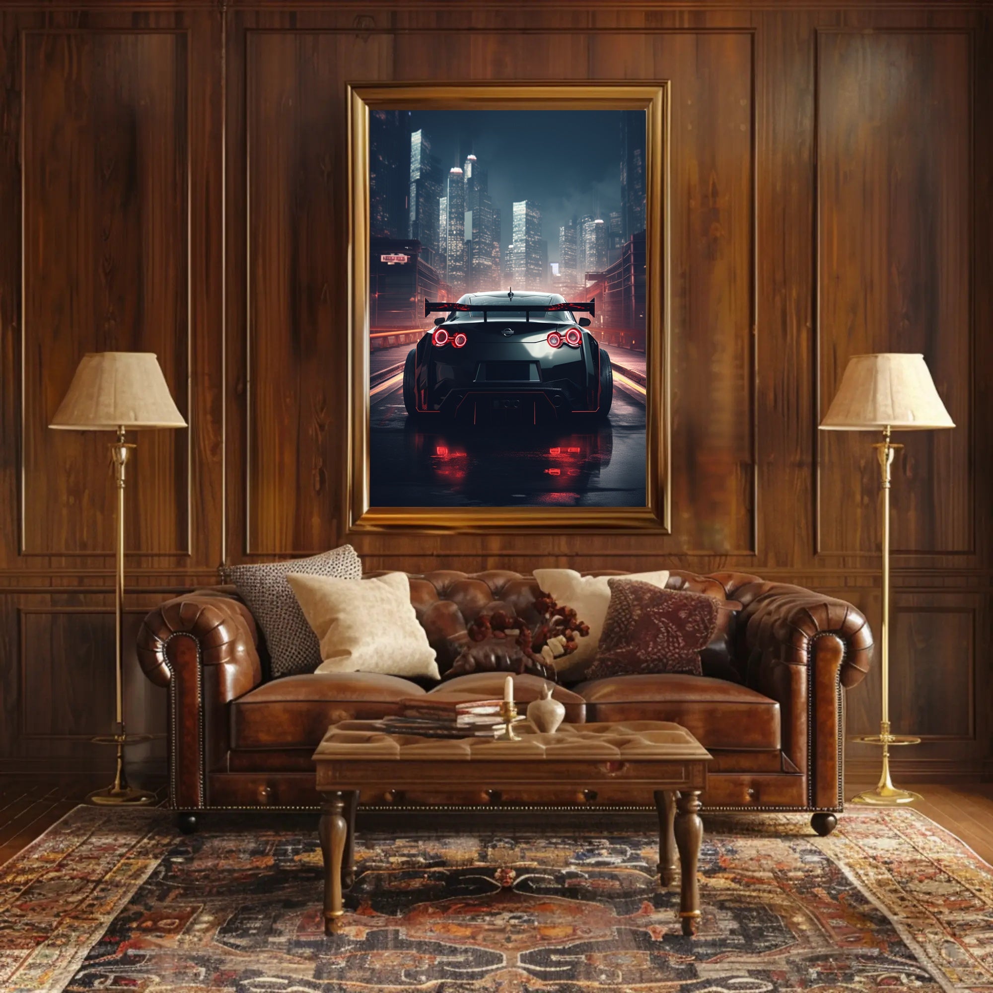 Night Drive In The City Poster