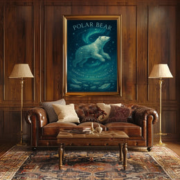 Polar Bear Guardian of the Frozen Sky Poster