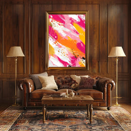 Vibrant Abstract Expressionist Art Print - Artistic Poster PosterGoat
