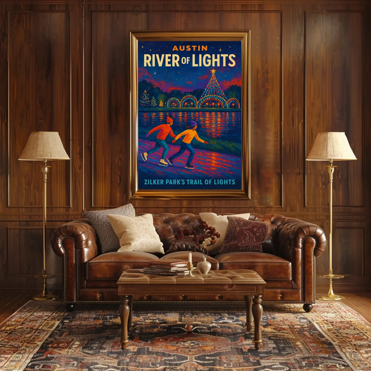 Austin River Of Lights Poster