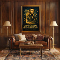 Abraham Lincoln 3d Pop Poster