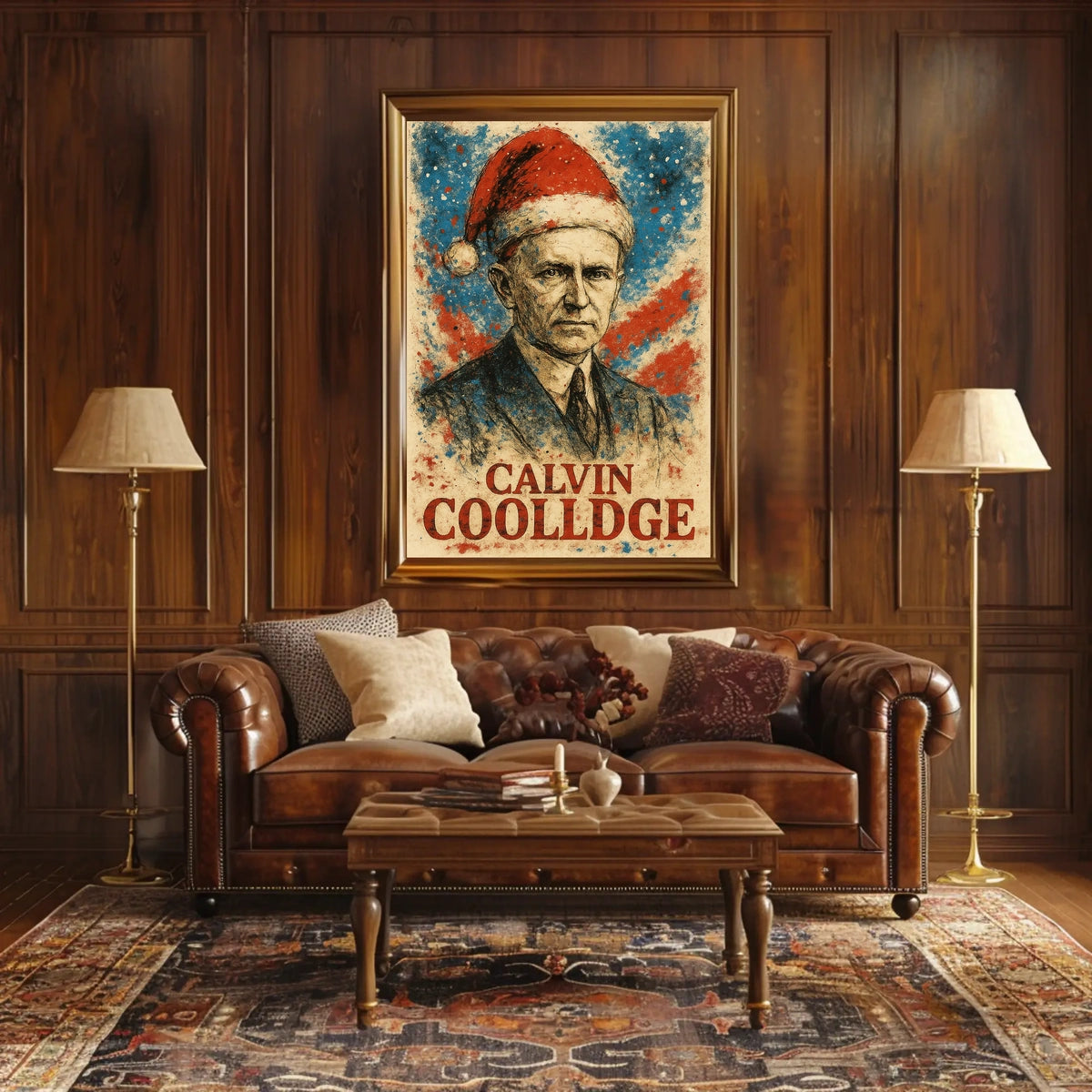 Calvin Coolidge 30th President of the United States Christmas SeriesPoster
