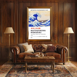 The Great Wave Off Kanagawa by Katsushika Hokusai Poster