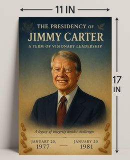 Jimmy Carter Presidential Tribute Photo Tribute Poster PosterGoat