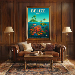 Explore Belize Poster PosterGoat