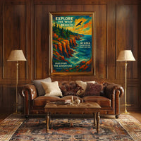 Explore the Wild Beauty of Acadia Poster PosterGoat