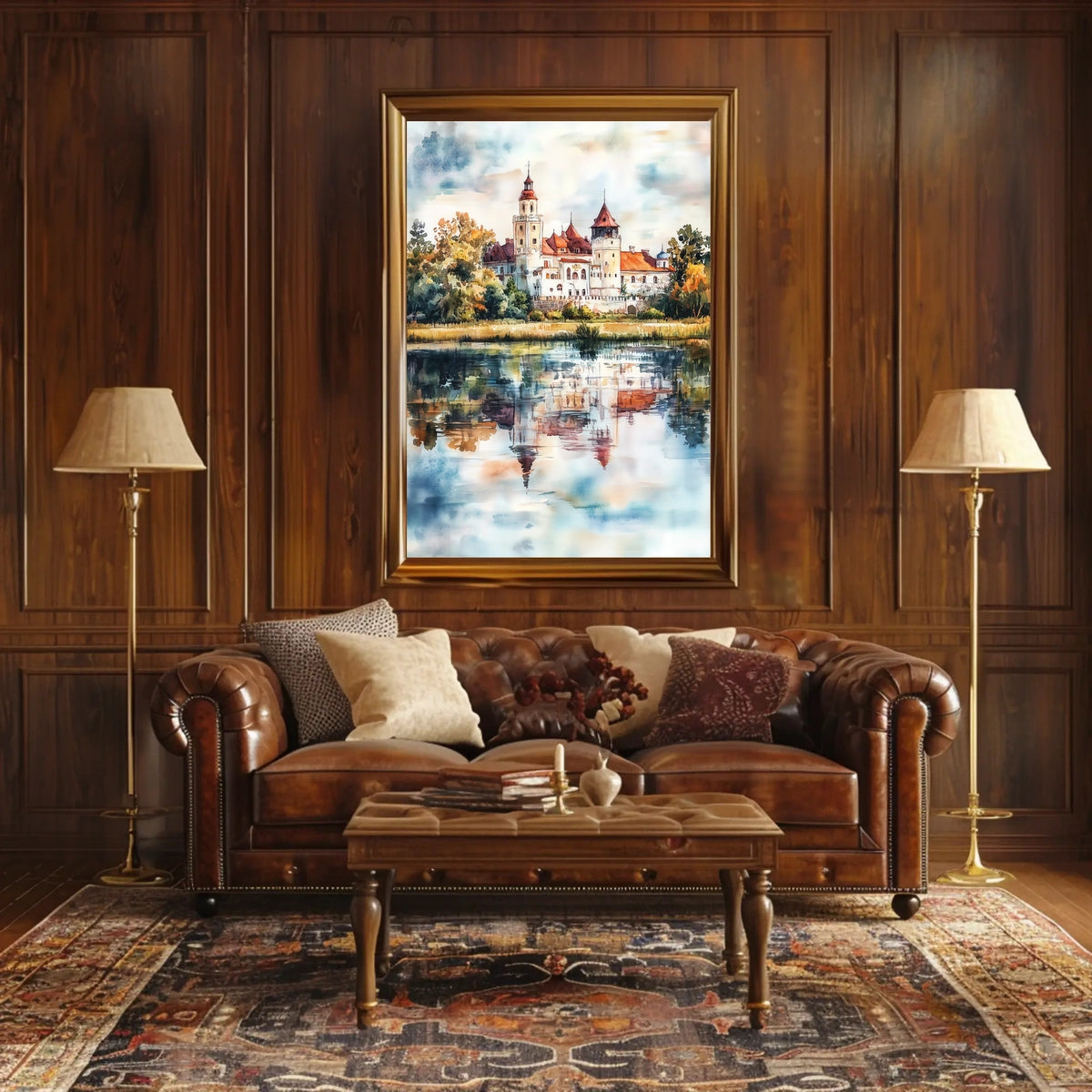 Belarus Mir Castle Reflection View Poster