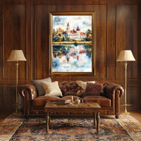 Belarus Mir Castle Reflection View Poster