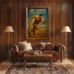 Jim Thorpe Legendary Athlete Poster