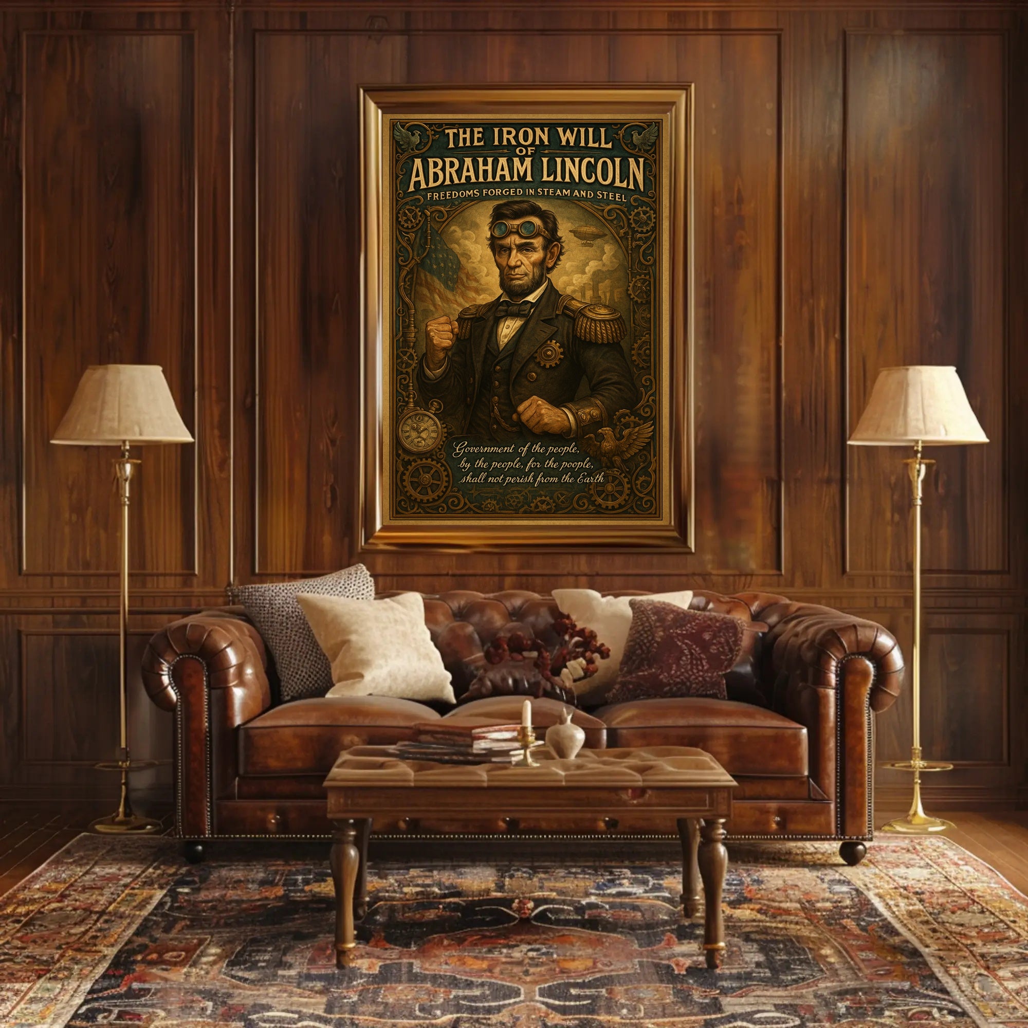 Abraham Lincoln The Iron Will Poster PosterGoat