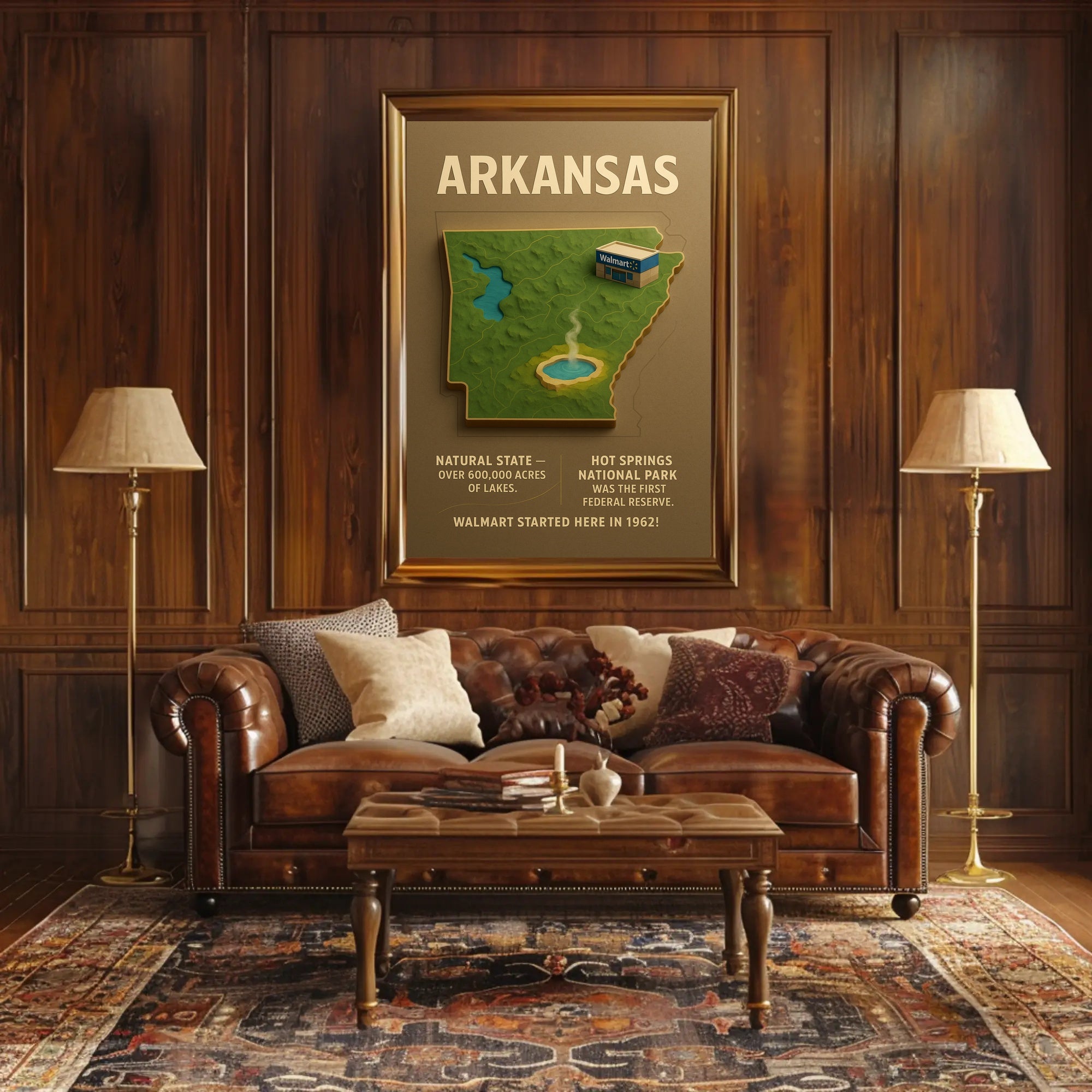 Arkansas The Natural State Poster
