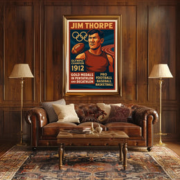 Jim Thorpe Legendary Olympic Champion Jim Thorpe Poster