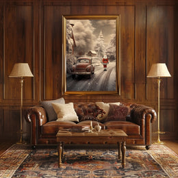 Winter Wonderland With Santa Poster