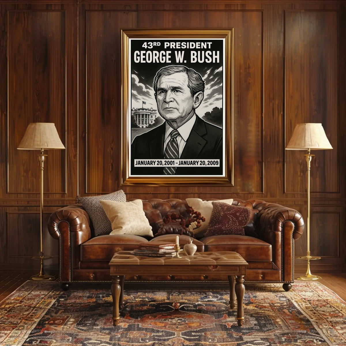George W. Bush 43rd President Poster